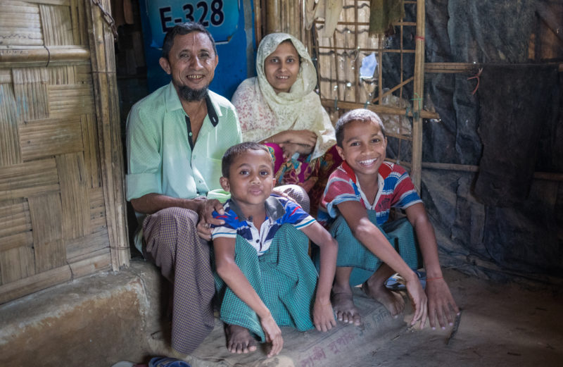 Harun and his family receive the care they need to stay healthy in the Kutupalong Refugee Camp in Bangladesh